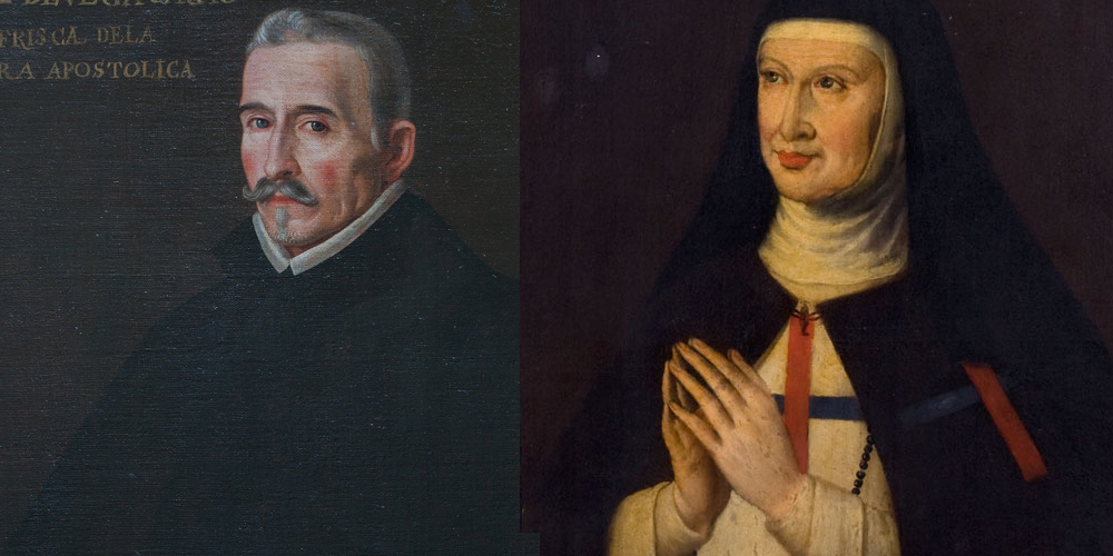 Retratos de Lope de Vega y Sor Marcela